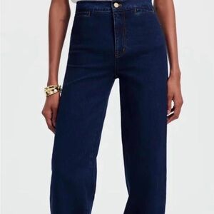 Madewell Wide Leg Emmett High Rise Jeans